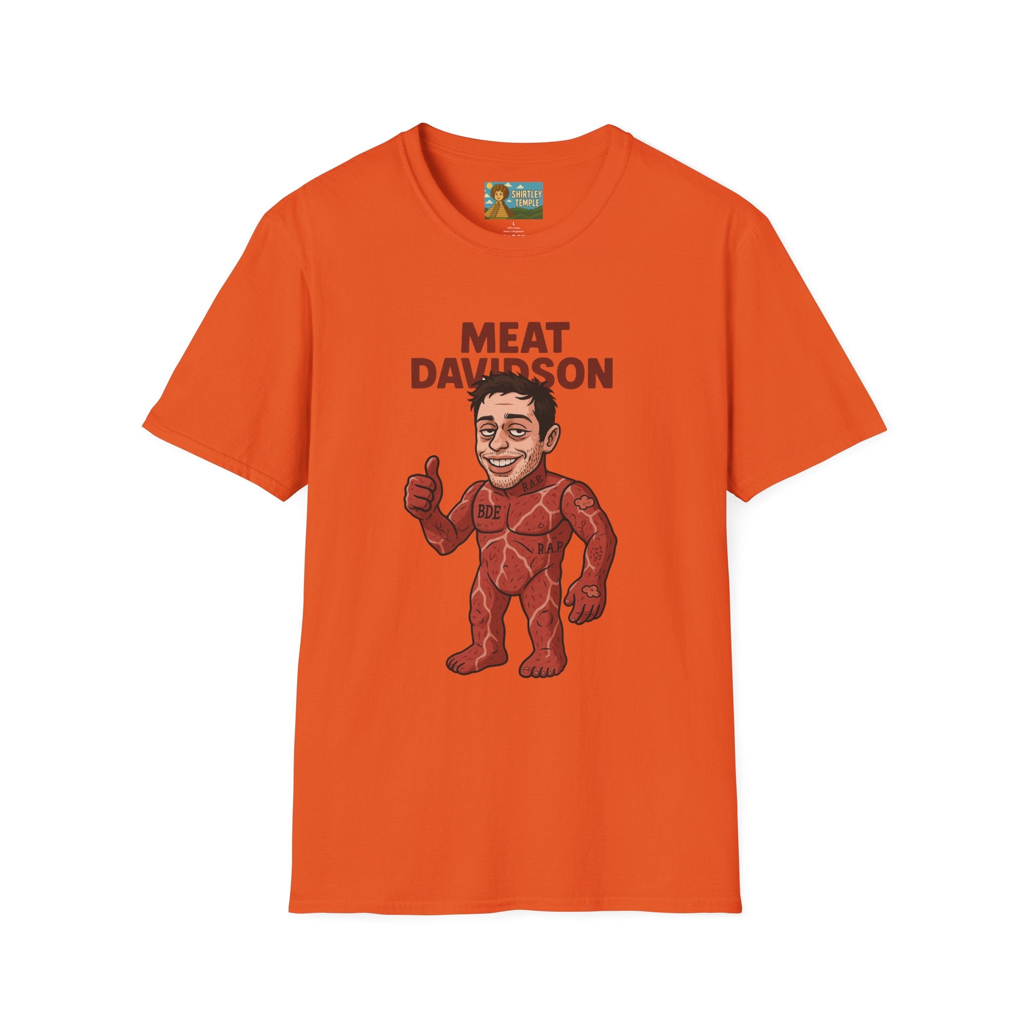 Meat Davidson Funny T-Shirt, Pete Davidson Parody Shirt, Comedian Mashup Tee, Unisex Humor Top, Comedy Fan Gift