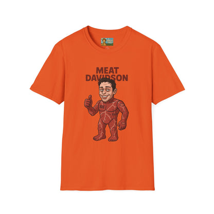 Meat Davidson Funny T-Shirt, Pete Davidson Parody Shirt, Comedian Mashup Tee, Unisex Humor Top, Comedy Fan Gift