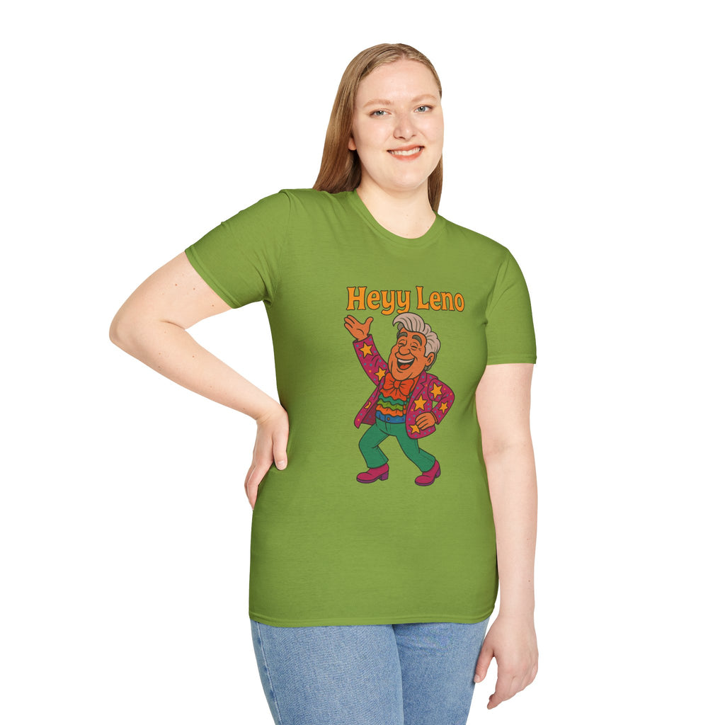 Heyy Leno funny shirt Jay leno parody tribute with extra flair