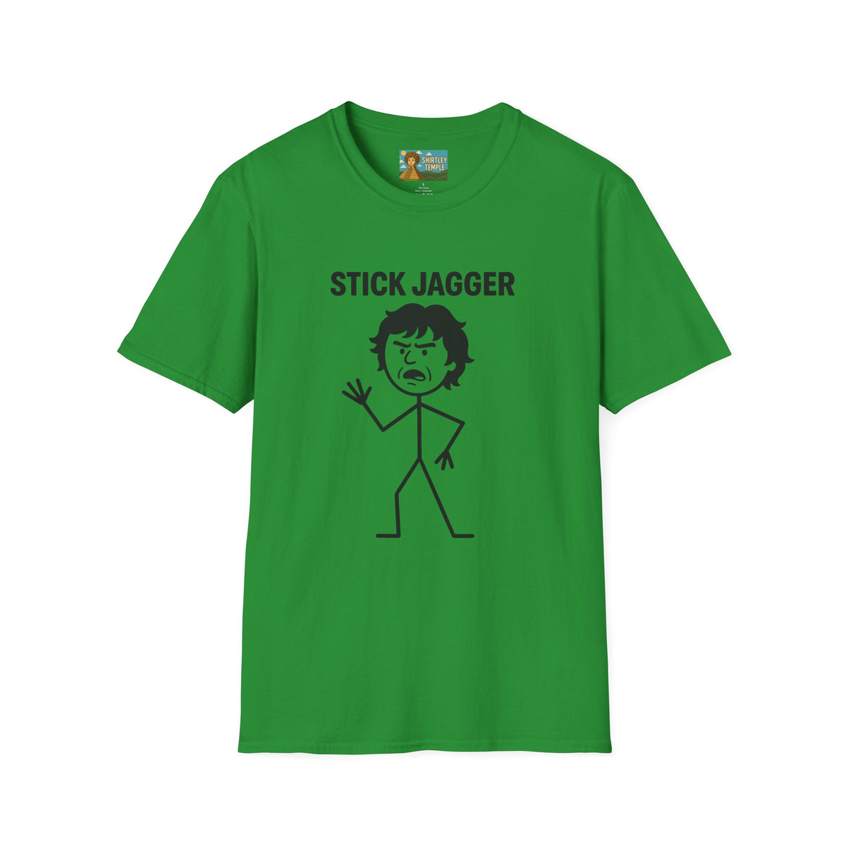 Stick Jagger Funny Shirt, Stick Figure Parody Wordplay T-Shirt, Pun Mashup Tee, Humorous Graphic Top, Sarcastic Slogan Clothing
