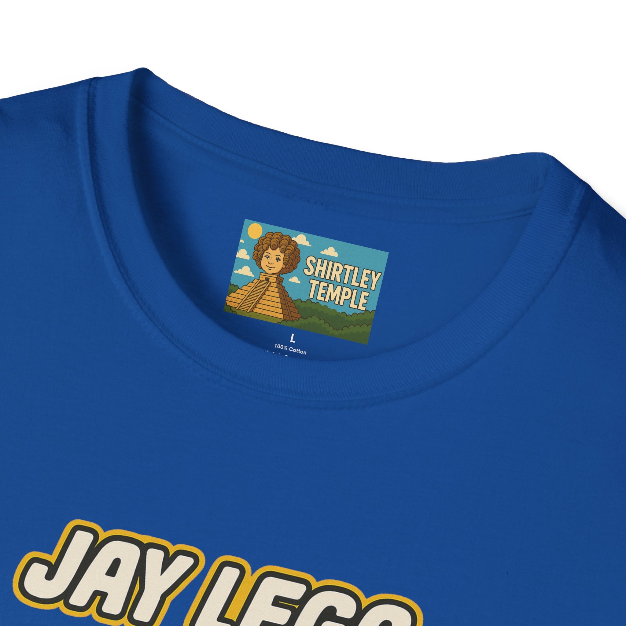 Jay Lego Funny Shirt Parody Apparel, Comedy Tribute, Lego Person, Jay Leno Mashup