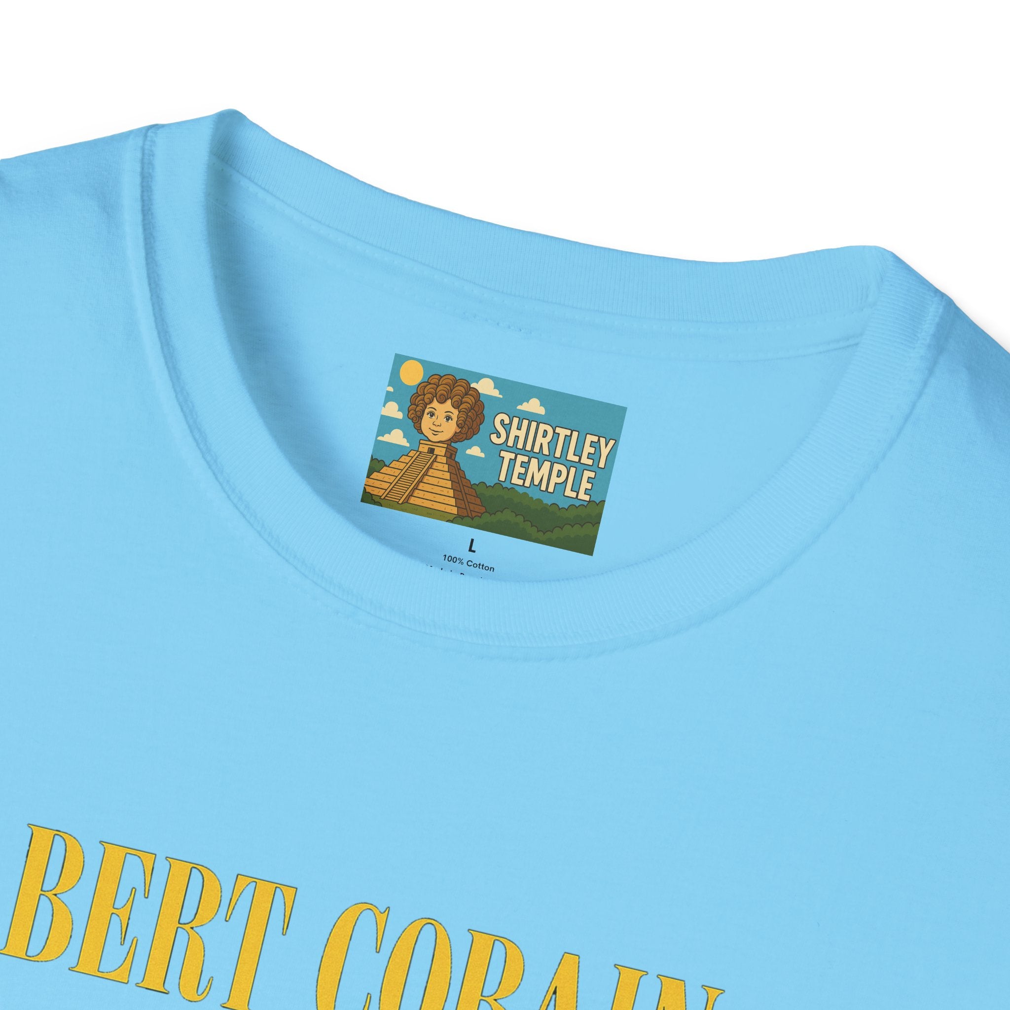 Bert Cobain funny mashup Kurt Cobain and Bert from sesame street wordplay unisex gift tee music lover