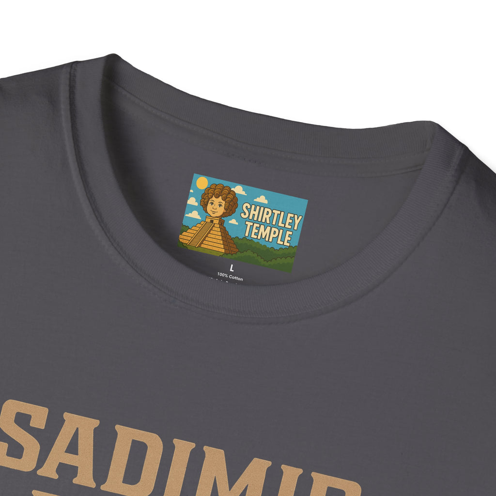 Sadimir Putin Funny T-Shirt, Vladimir Putin Parody Tee, Sad Person Comedy Shirt, Wordplay Humor Top