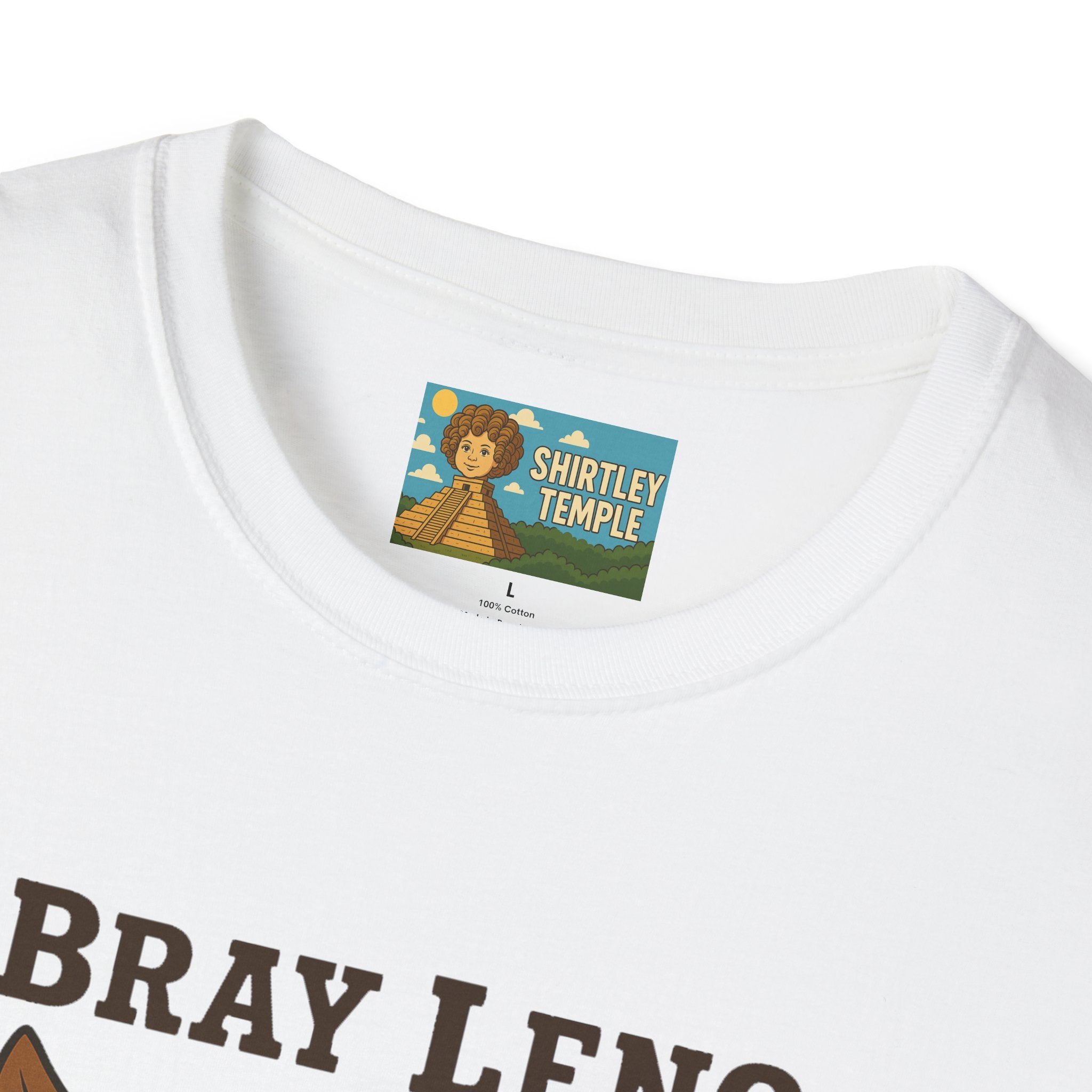 Bray Leno Parody Unisex Tee, Jay Leno Donkey Mashup Shirt, Funny Wordplay Comedy Gift, Softstyle T-Shirt