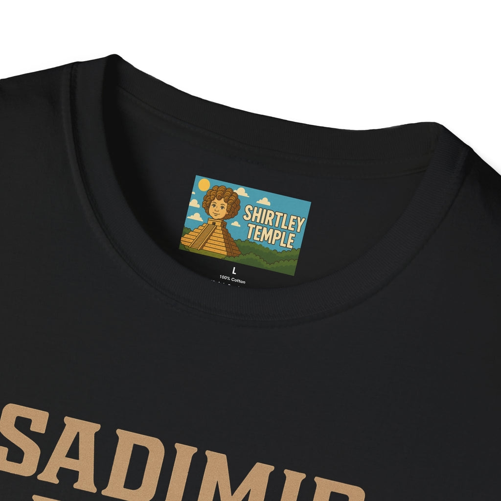 Sadimir Putin Funny T-Shirt, Vladimir Putin Parody Tee, Sad Person Comedy Shirt, Wordplay Humor Top