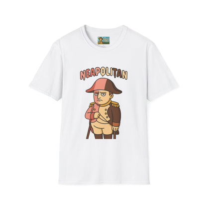 Neapolitan funny mashup shirt, Napoleon Bonaparte Ice Cream Parody Tshirt, Comedy Mashup Tee, Softstyle Unisex Top, Humorous Graphic Tee