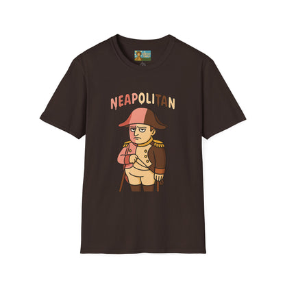 Neapolitan funny mashup shirt, Napoleon Bonaparte Ice Cream Parody Tshirt, Comedy Mashup Tee, Softstyle Unisex Top, Humorous Graphic Tee