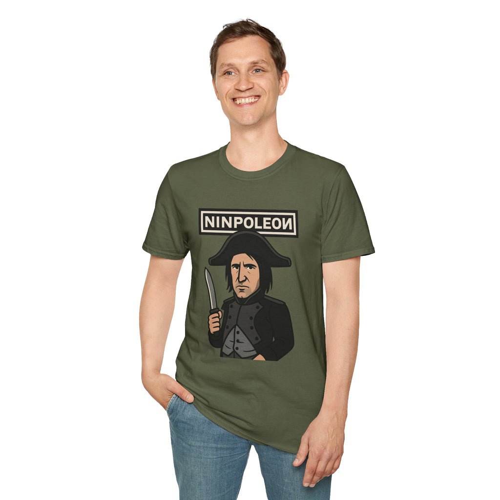 Ninpoleon ver. 2 Funny Shirt, Napoleon Trent Reznor Mashup Parody, Unisex Softstyle Tee, Nine Inch Nails, Wordplay