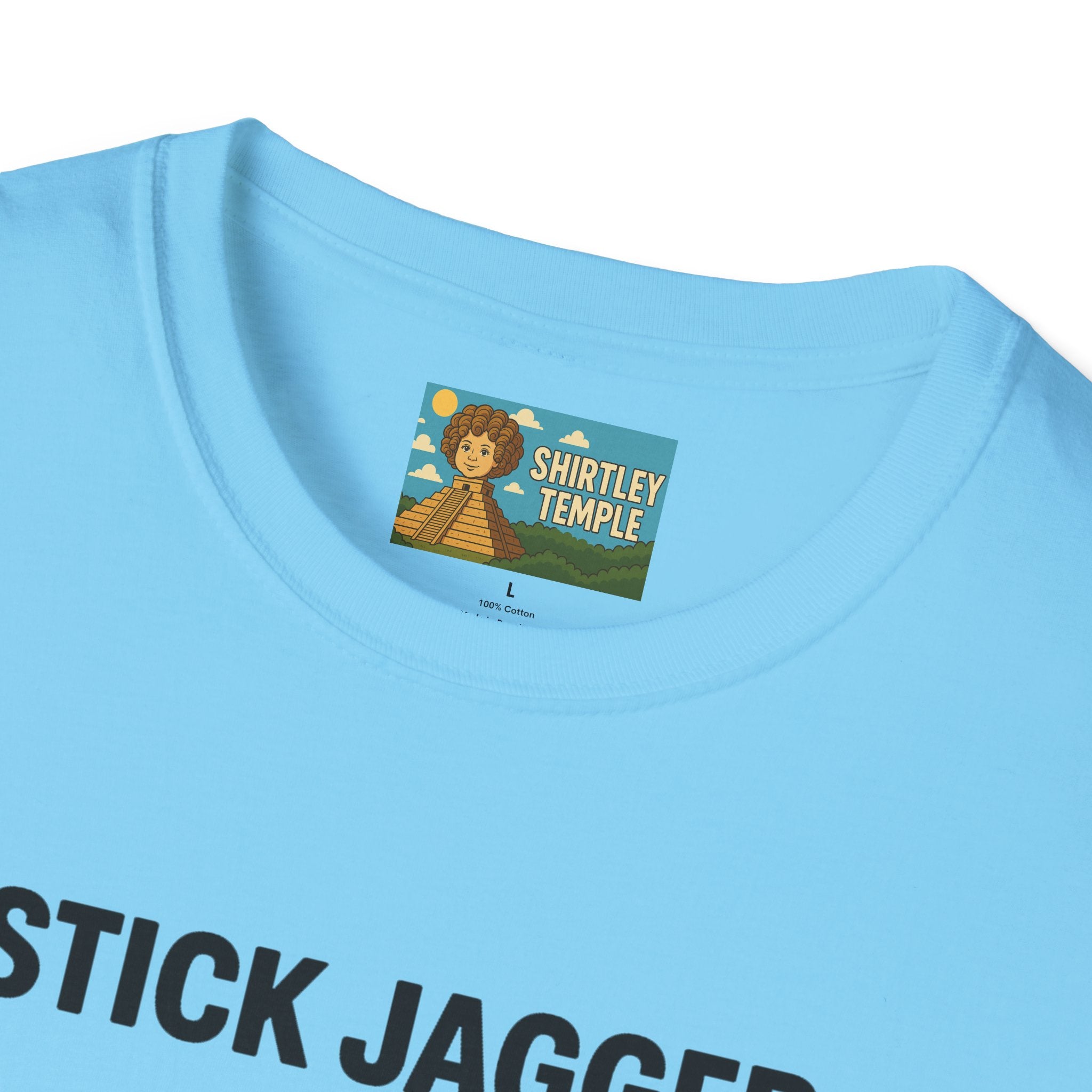 Stick Jagger Funny Shirt, Stick Figure Parody Wordplay T-Shirt, Pun Mashup Tee, Humorous Graphic Top, Sarcastic Slogan Clothing