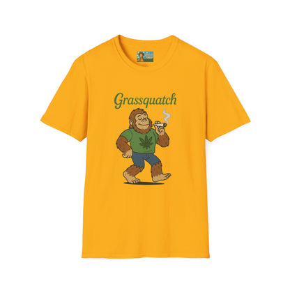 Grassquatch funny shirt mashup sasquatch and a stoner