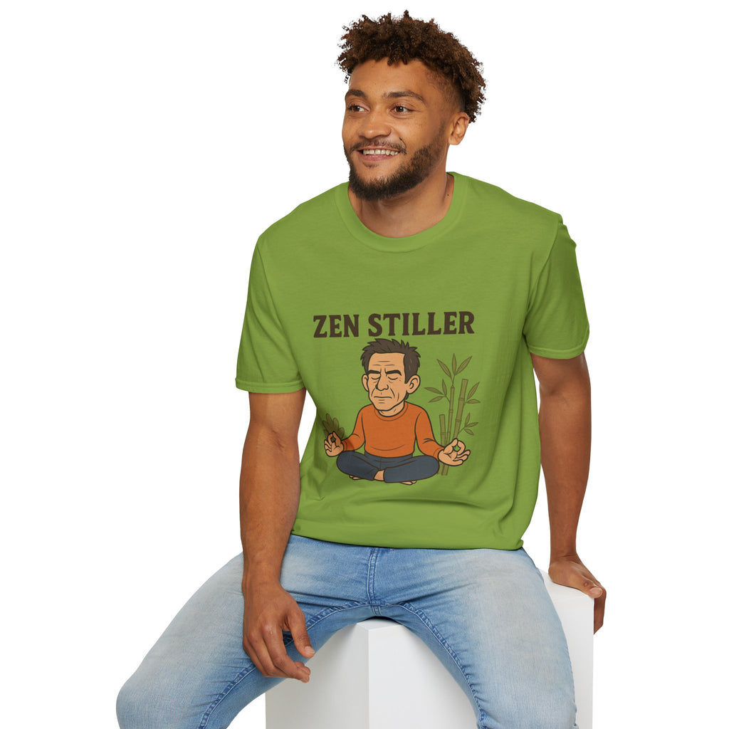 Zen Stiller Softstyle T-Shirt, Ben Tribute Actor Wordplay Tee, Laugh Gift Idea