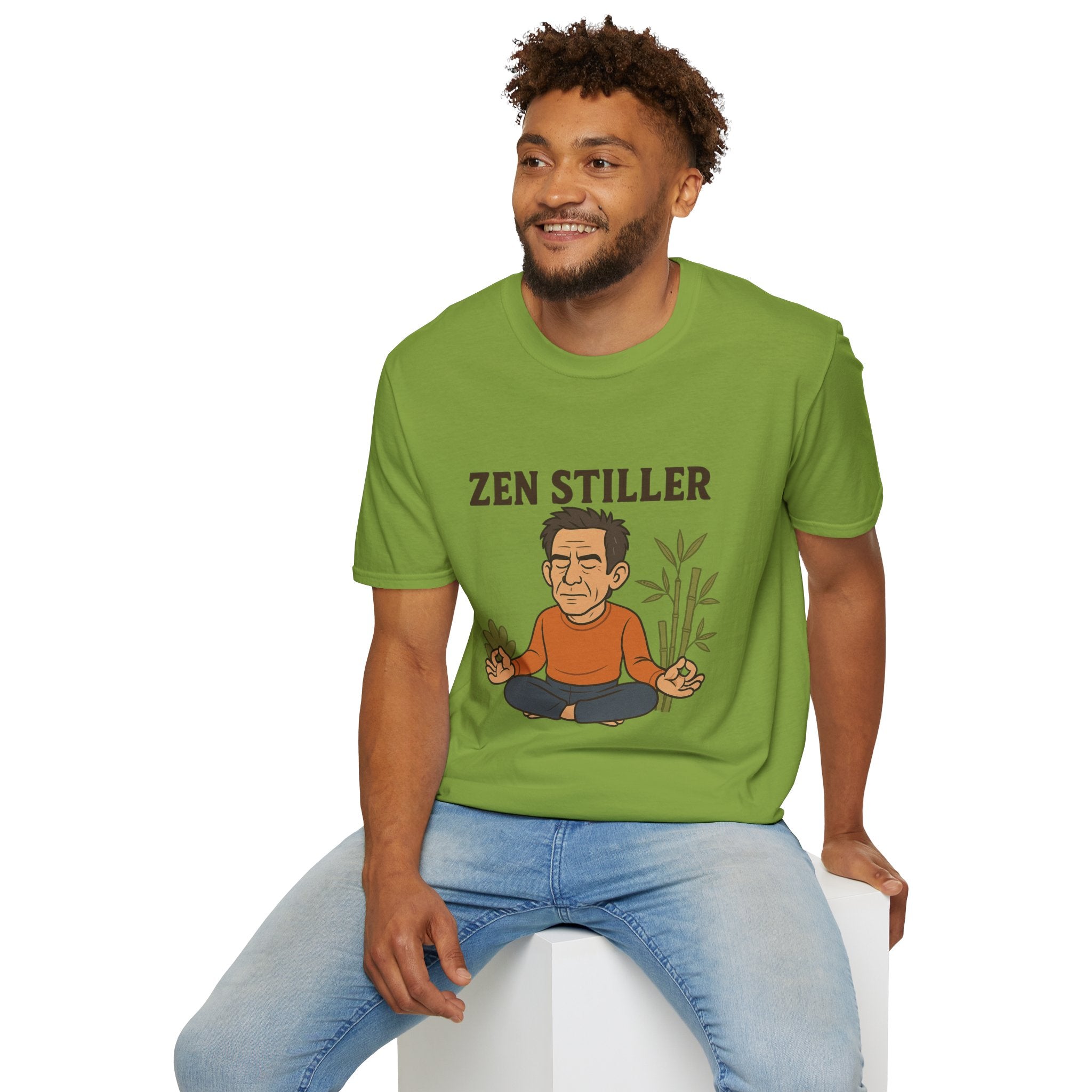 Zen Stiller Softstyle T-Shirt, Ben Tribute Actor Wordplay Tee, Laugh Gift Idea