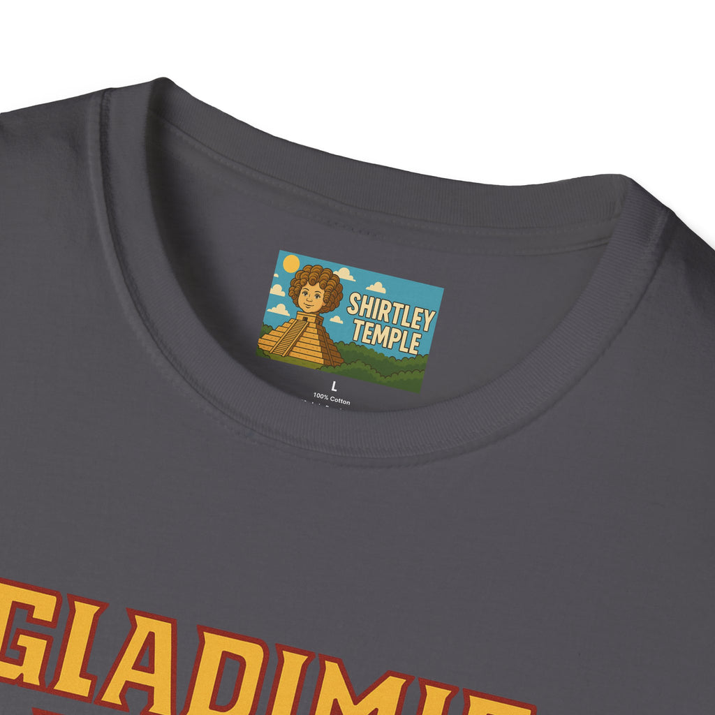 Gladimir Putin funny shirt wordplay vladimir putin being glad