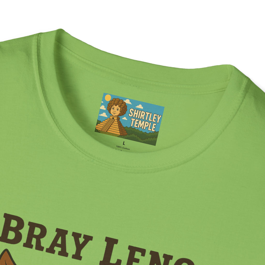 Bray Leno Parody Unisex Tee, Jay Leno Donkey Mashup Shirt, Funny Wordplay Comedy Gift, Softstyle T-Shirt