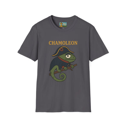 Chamoleon Funny Wordplay Parody Unisex T-Shirt, Napoleon Bonaparte Chameleon Tee Shirt Apparel