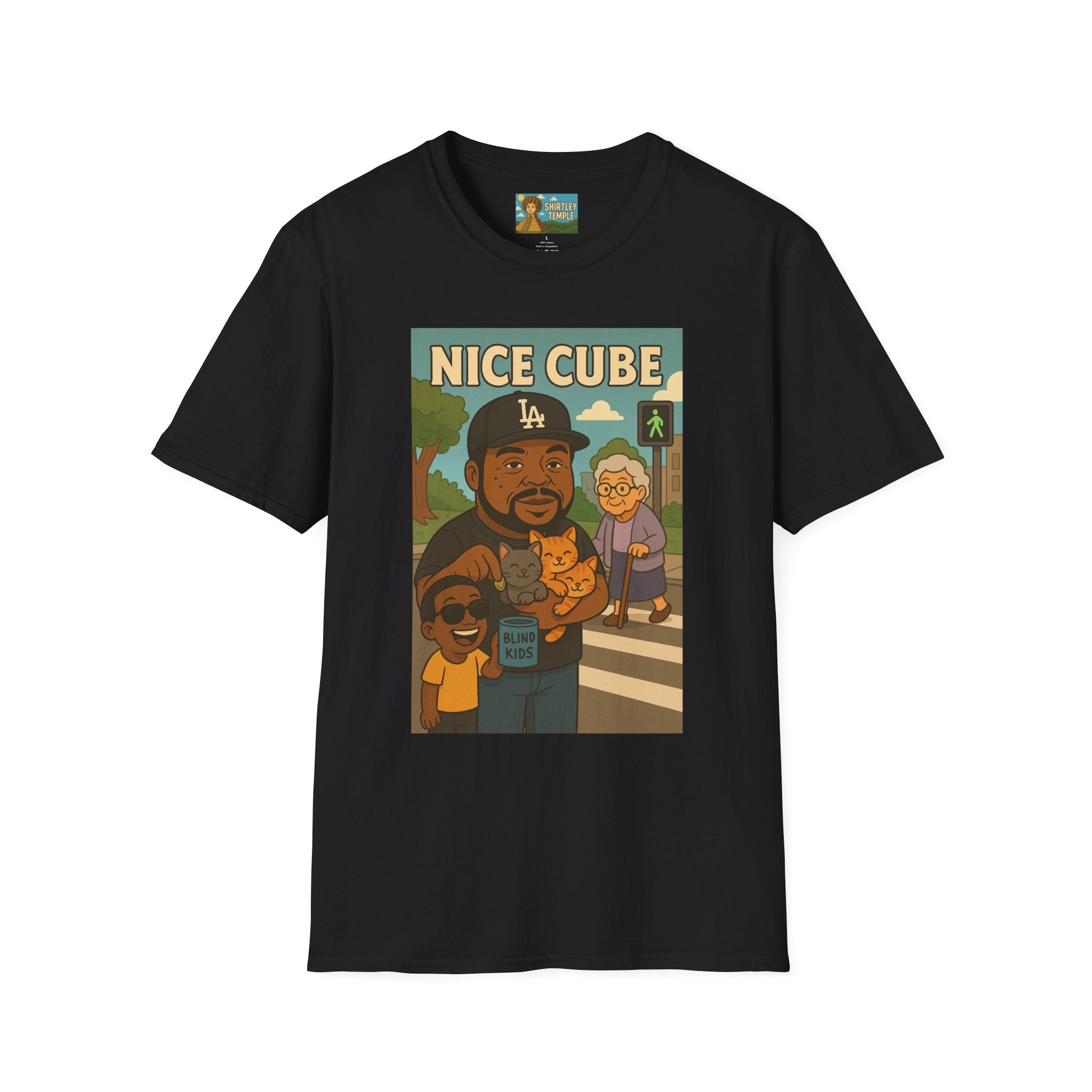 Nice Cube Funny Parody T-Shirt, Ice Cube Tribute Tee, Humorous Wordplay Top, Cool Gift for Hip Hop Fans, Softstyle Shirt