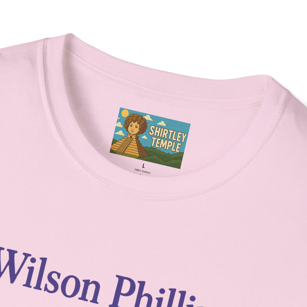 Wilson and Phillips Mashup Softstyle T-Shirt, Funny Wordplay Tribute Singers, Volleyball Theme Gift Tee