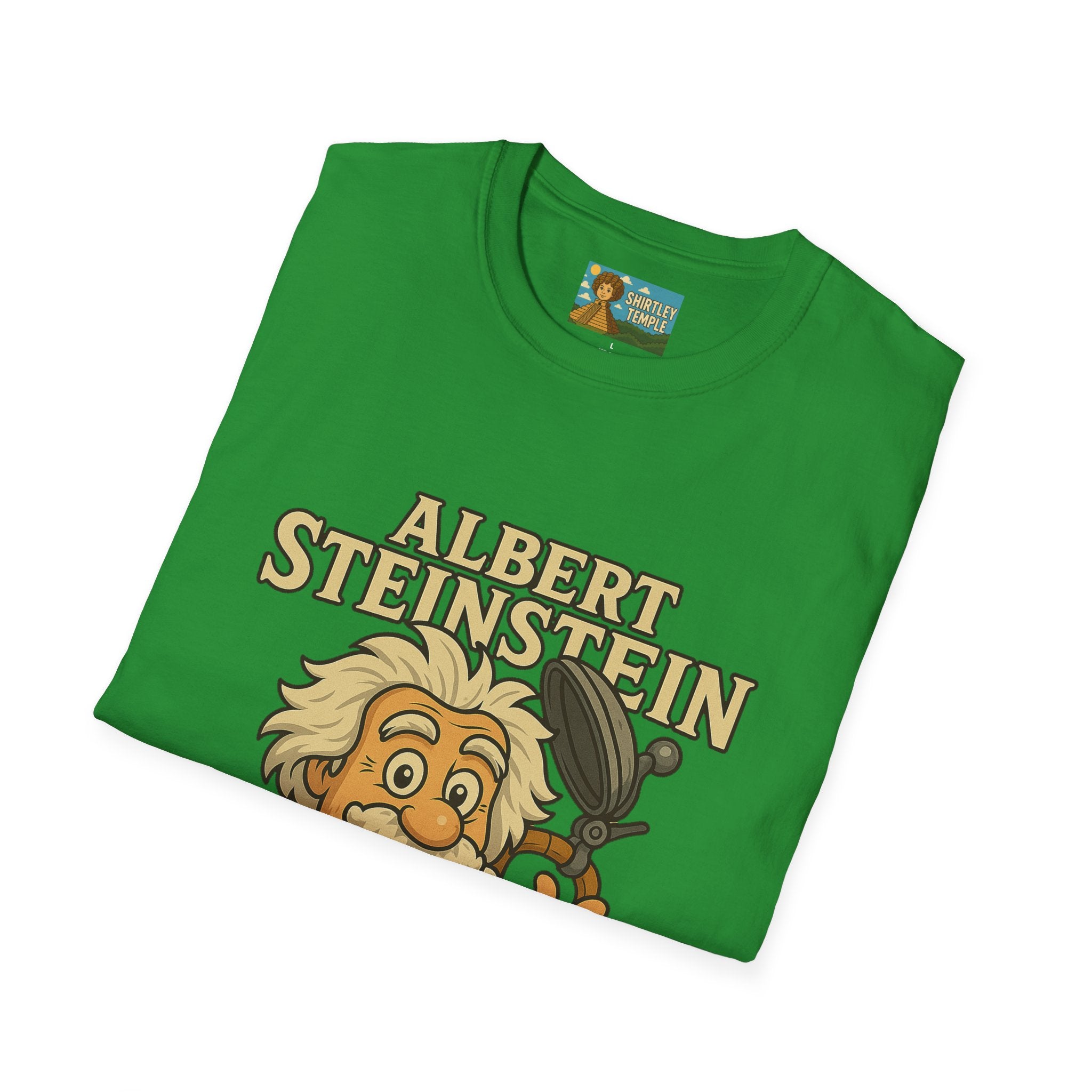 Albert Steinstein Unisex T-Shirt, Pun Beer Stein Science Tee, Gift for Nerds, Math Teacher Shirt, Physics Student Apparel