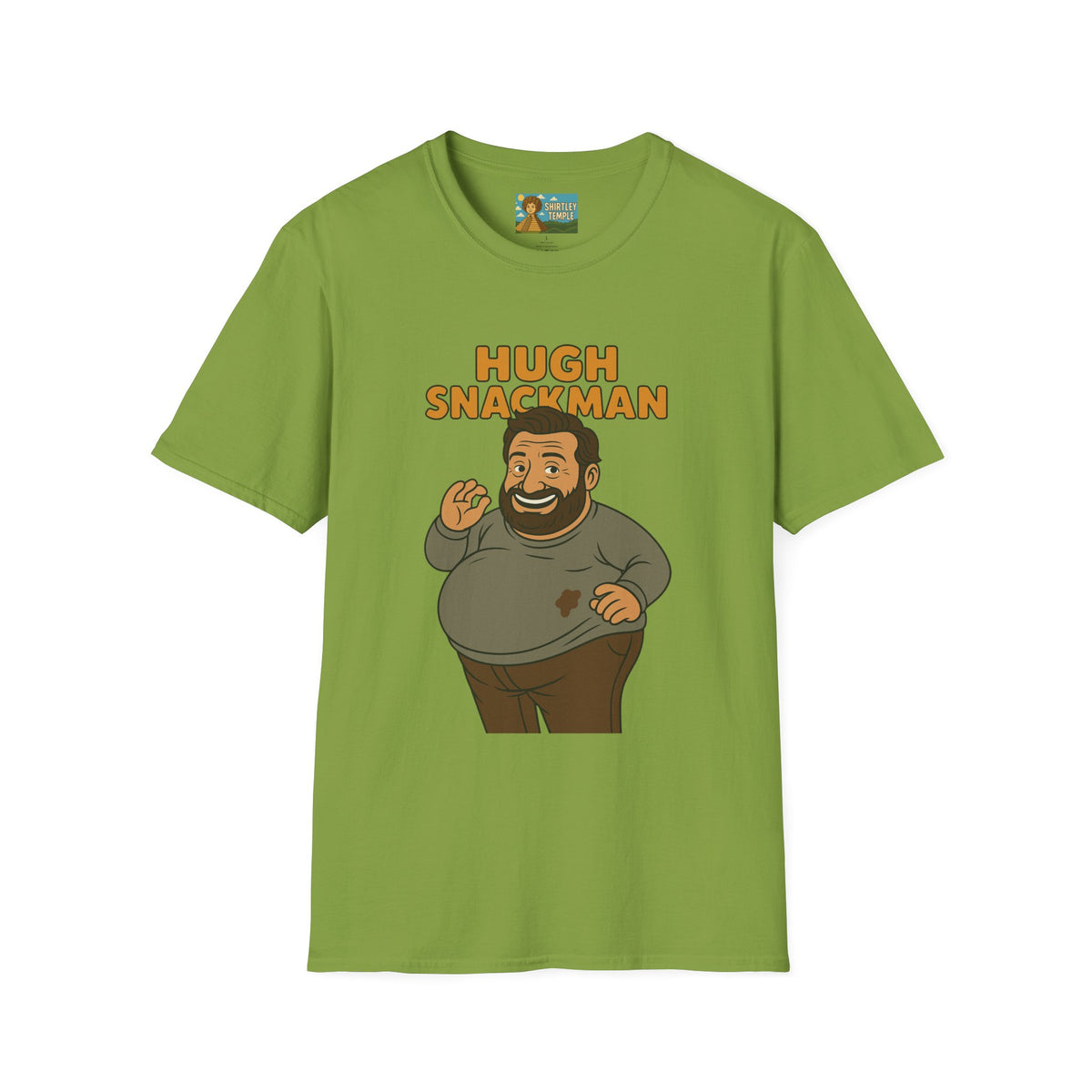 Hugh Snackman Funny Shirt, Hugh Jackman Parody Tee, Comedy Tribute Apparel, Unisex Softstyle T-Shirt