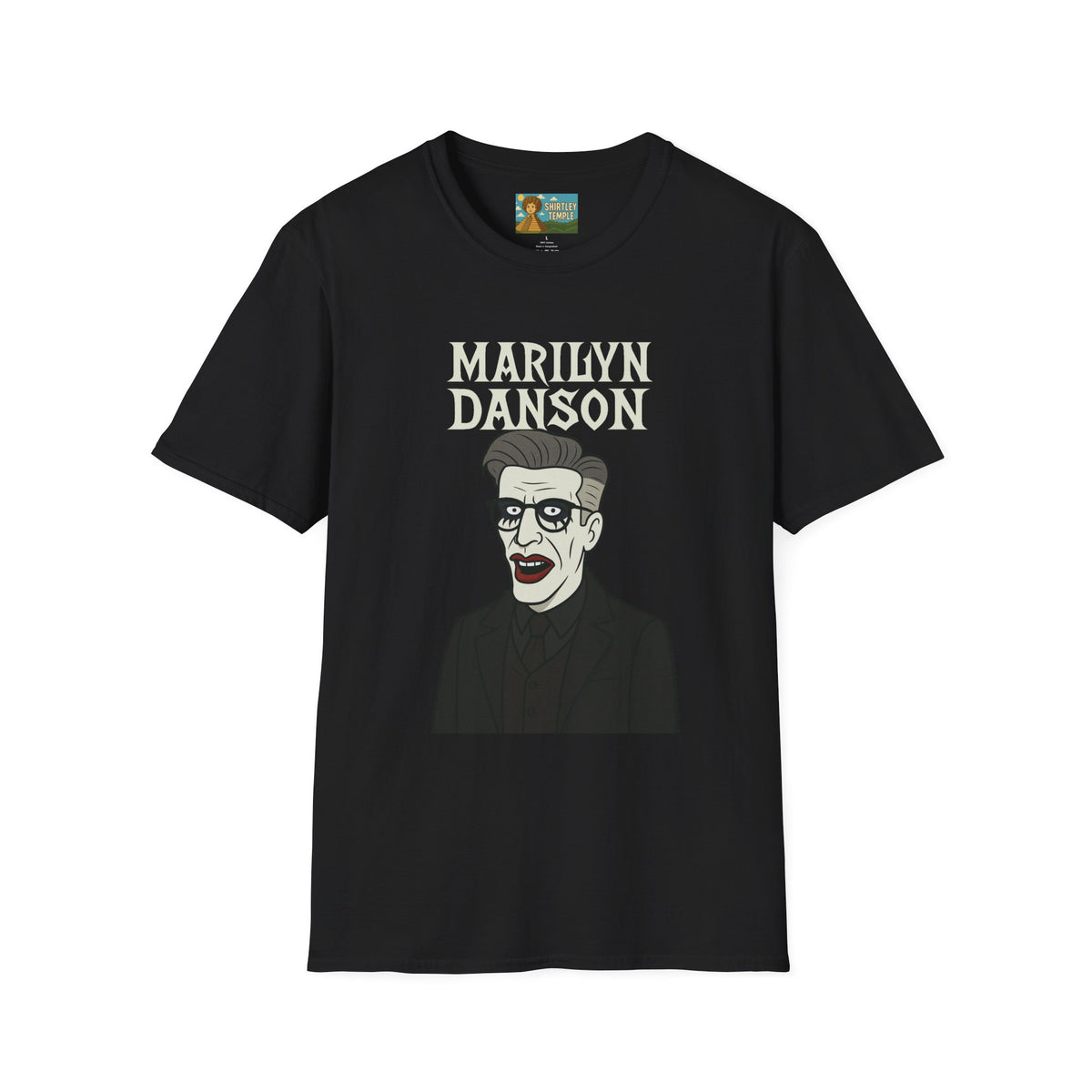 Marilyn Danson Funny Shirt, Mashup Tribute Tee, Parody Comedy Gift, Unisex Softstyle T-Shirt, Marilyn Manson Ted Danson