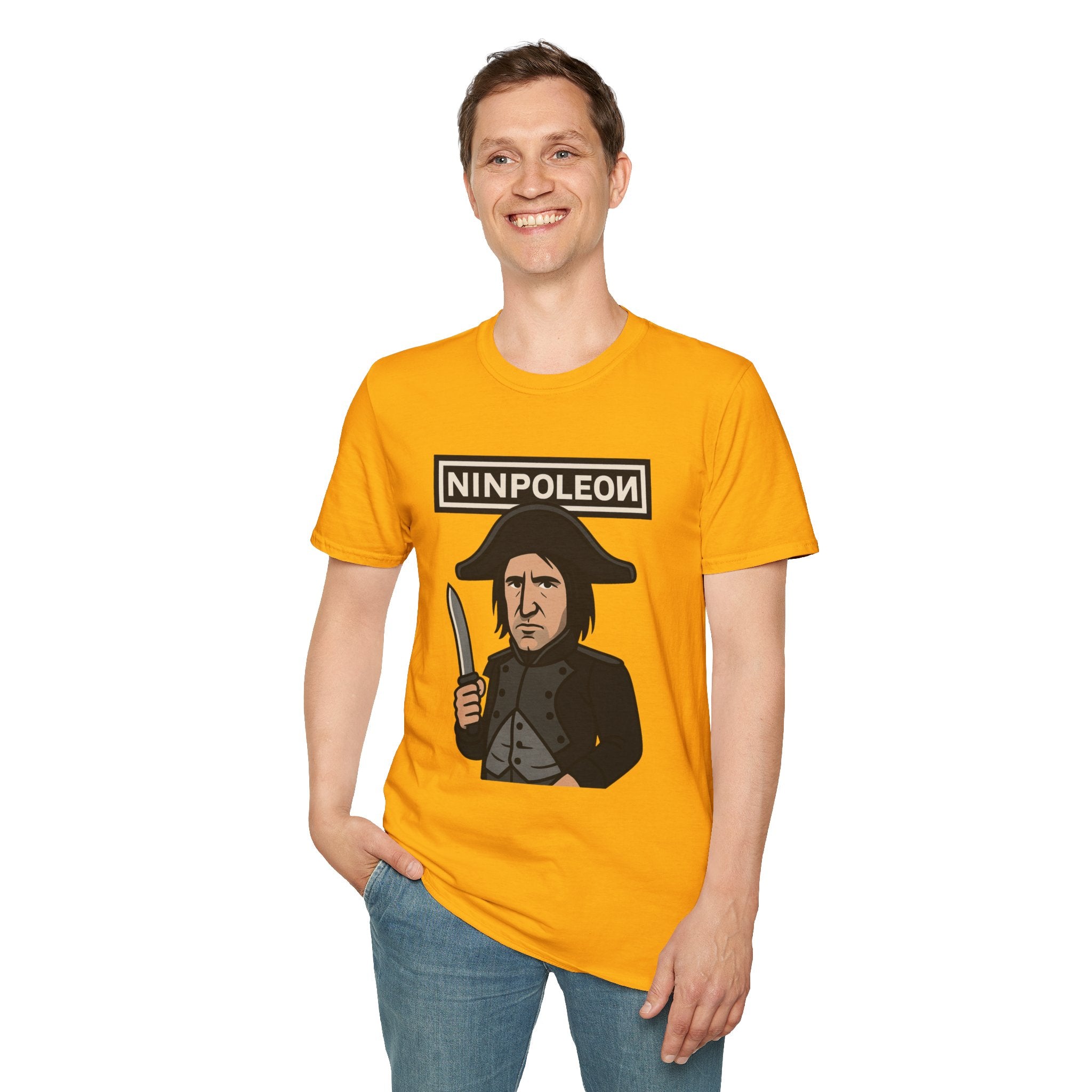 Ninpoleon ver. 2 Funny Shirt, Napoleon Trent Reznor Mashup Parody, Unisex Softstyle Tee, Nine Inch Nails, Wordplay