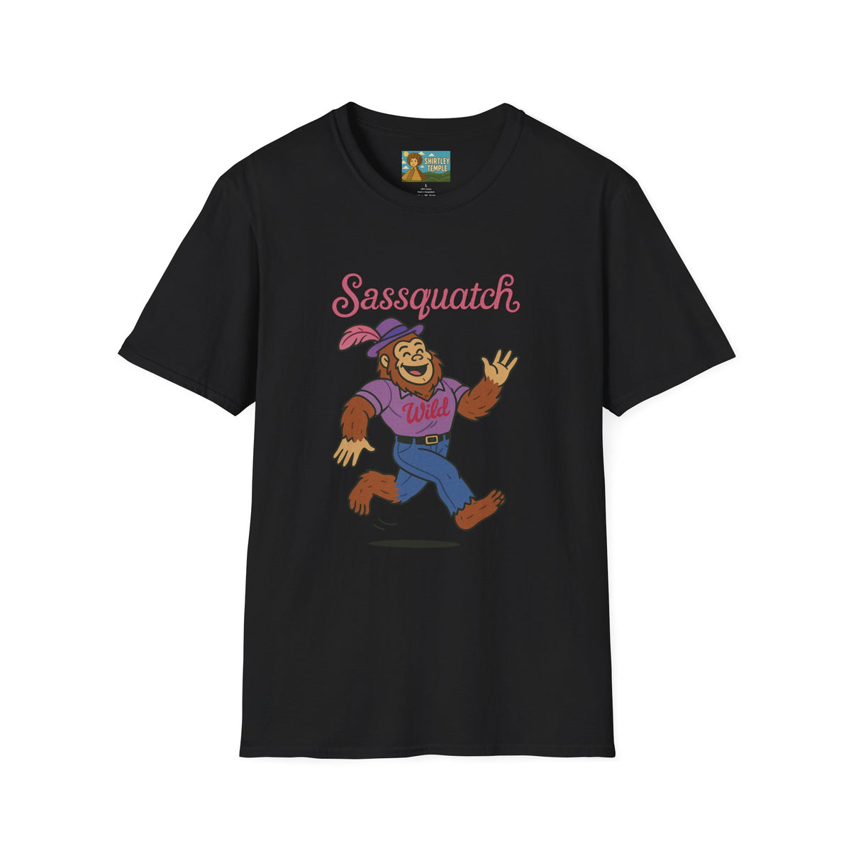 Sassquatch Unisex T-Shirt, Funny Sasquatch Shirt with Sassy Flair, Comedy Parody Tee, Wordplay Design, Bigfoot Graphic Shirt