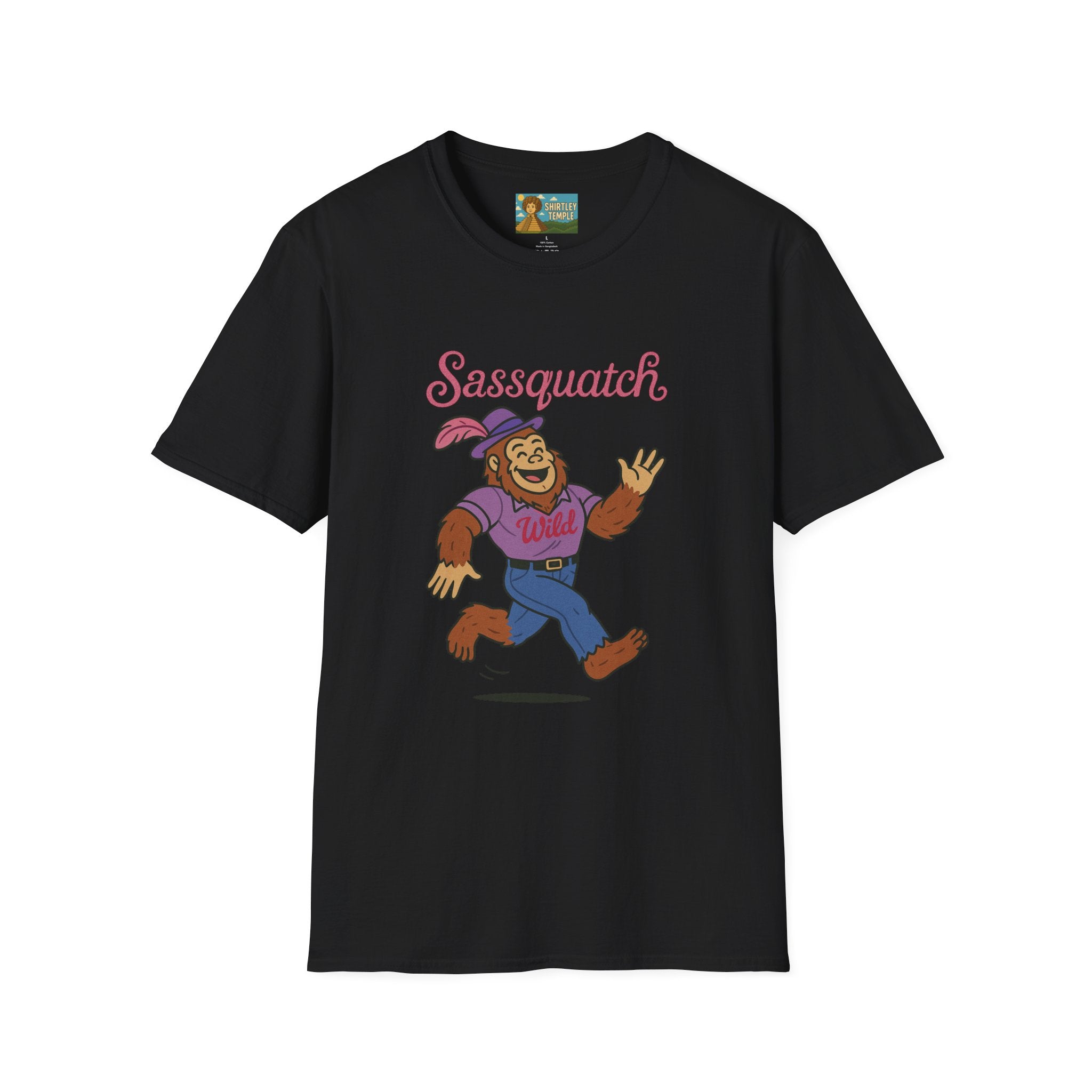 Sassquatch Unisex T-Shirt, Funny Sasquatch Shirt with Sassy Flair, Comedy Parody Tee, Wordplay Design, Bigfoot Graphic Shirt