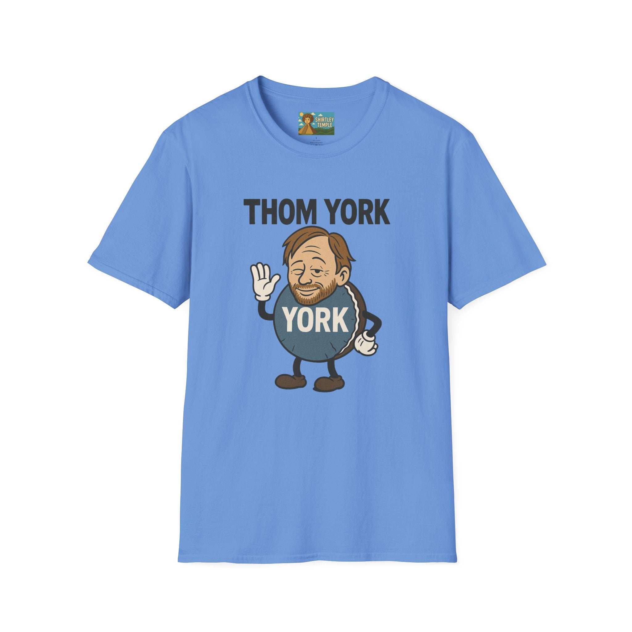 Thom York Peppermint Patty T-Shirt, Radiohead Musician Gift, Alternative Rock Tee, Funny Singer Shirt, Softstyle Unisex Top
