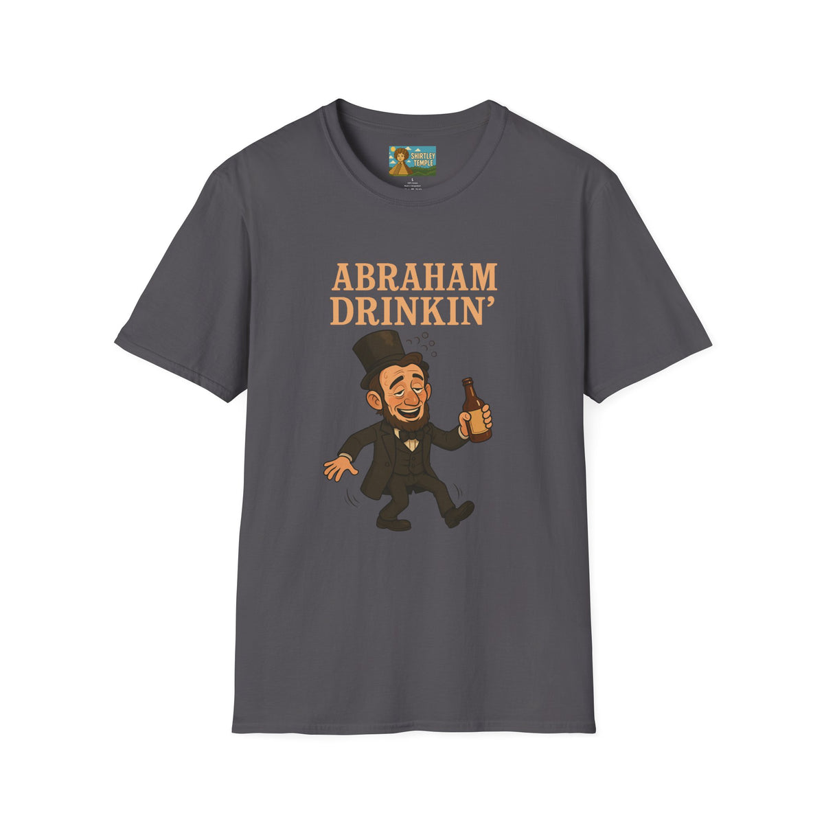 Abraham Drinkin' Party Shirt, St. Patrick's Day Tee, Unisex Tshirt, Funny Wordplay Graphic Tee, Gift for History Buffs