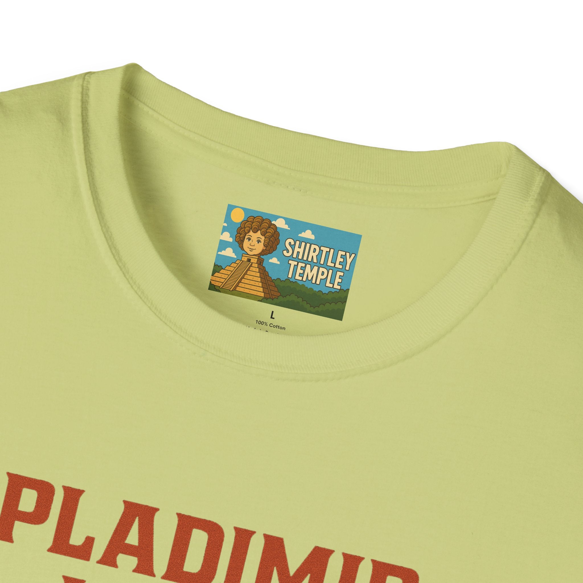 Pladimir Vutin T-Shirt, Funny Putin Parody Shirt, Plaid Person Pun Tee, Comedy Putin Plaid Top, Vladimir Putin Plaid Wordplay Apparel