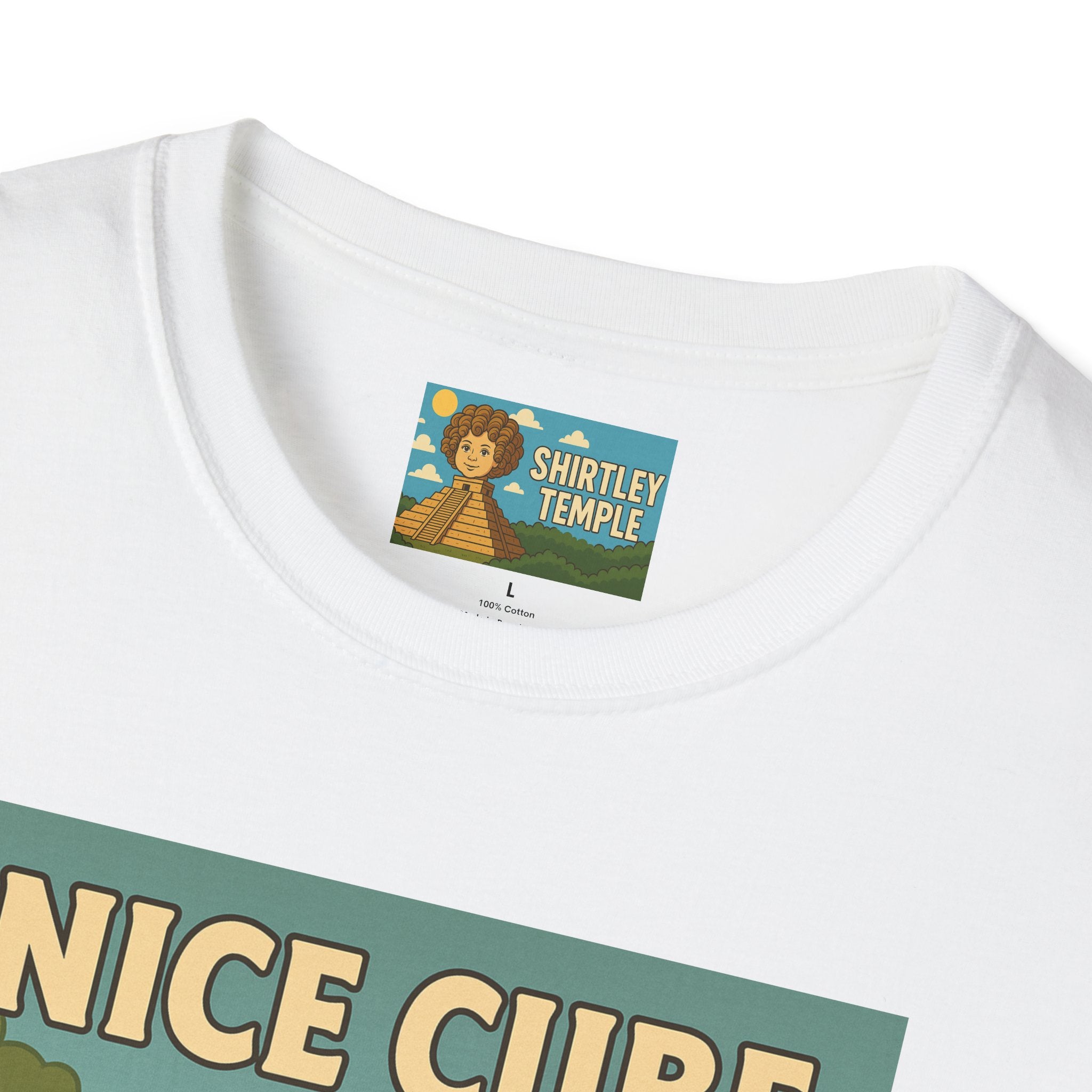 Nice Cube Funny Parody T-Shirt, Ice Cube Tribute Tee, Humorous Wordplay Top, Cool Gift for Hip Hop Fans, Softstyle Shirt