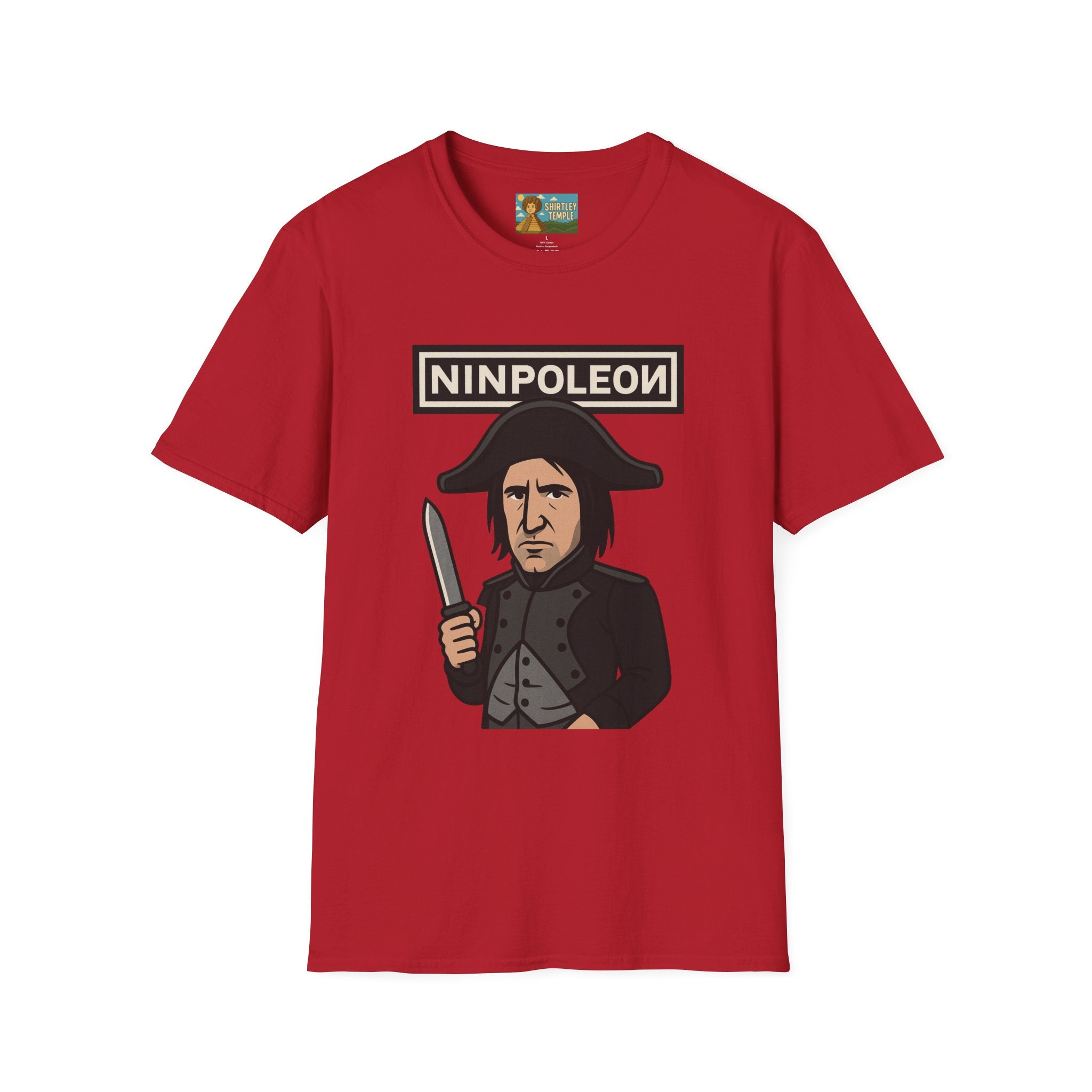 Ninpoleon ver. 2 Funny Shirt, Napoleon Trent Reznor Mashup Parody, Unisex Softstyle Tee, Nine Inch Nails, Wordplay