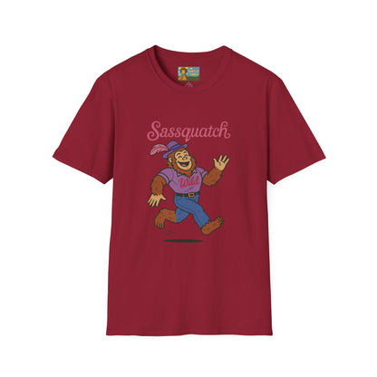 Sassquatch Unisex T-Shirt, Funny Sasquatch Shirt with Sassy Flair, Comedy Parody Tee, Wordplay Design, Bigfoot Graphic Shirt