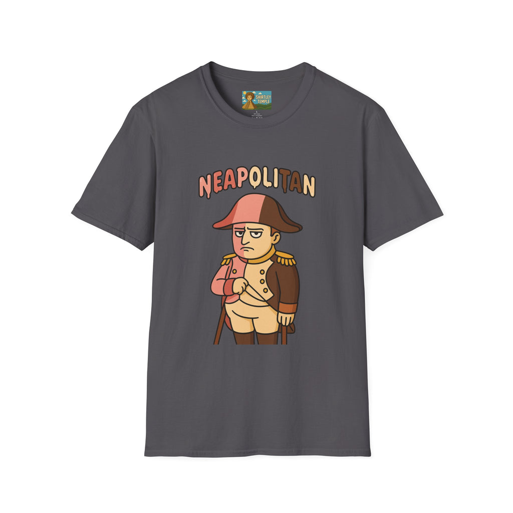 Neapolitan funny mashup shirt, Napoleon Bonaparte Ice Cream Parody Tshirt, Comedy Mashup Tee, Softstyle Unisex Top, Humorous Graphic Tee