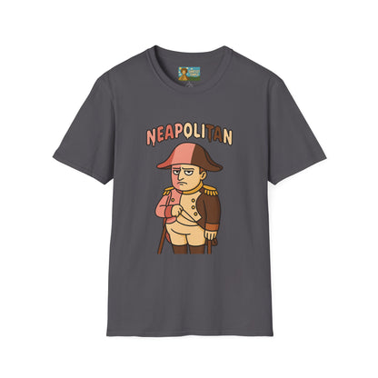 Neapolitan funny mashup shirt, Napoleon Bonaparte Ice Cream Parody Tshirt, Comedy Mashup Tee, Softstyle Unisex Top, Humorous Graphic Tee