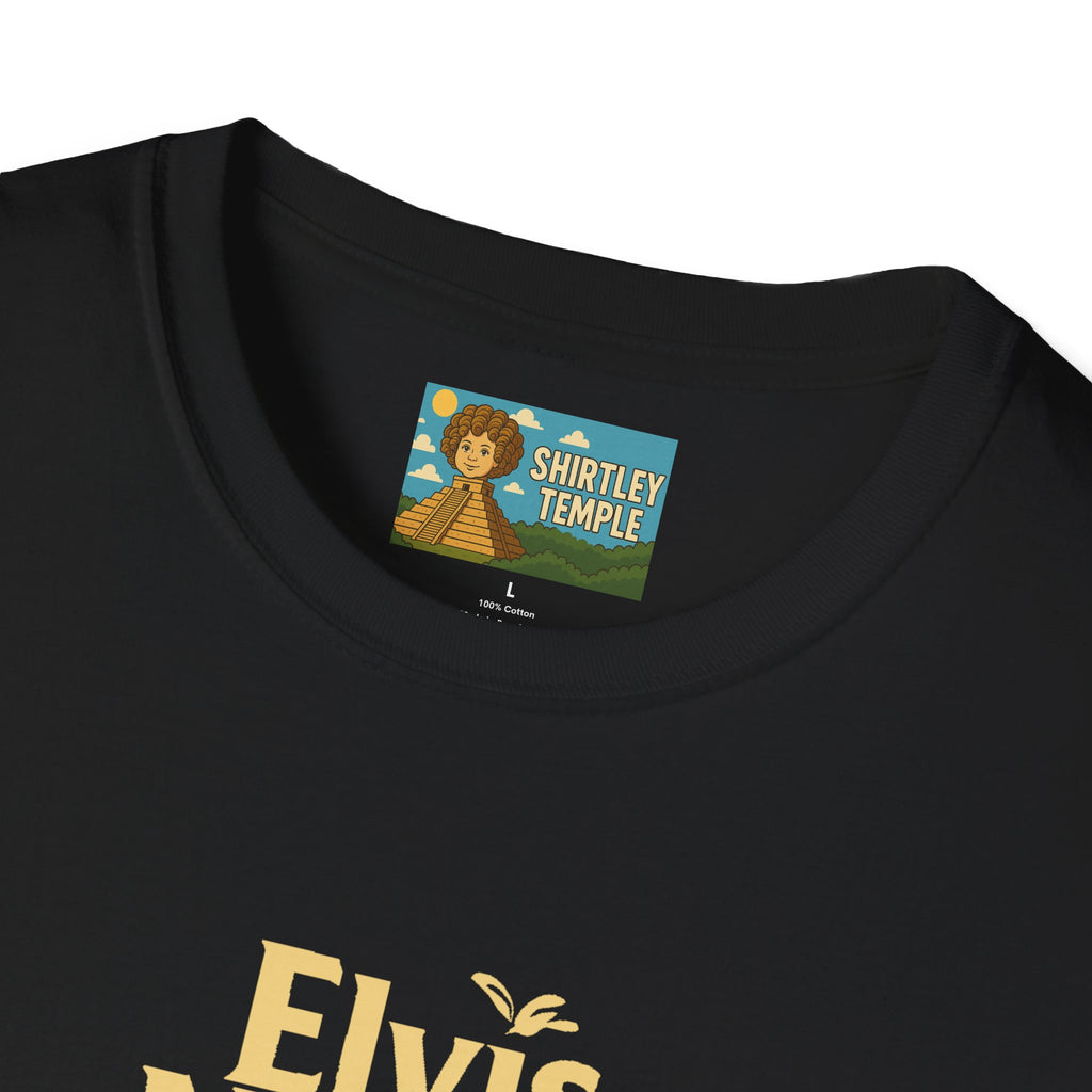 Elvis Nestle Mashup T-Shirt, Rock and Roll Rabbit Funny Tribute Tee, Musician Food Mascot Parody Shirt