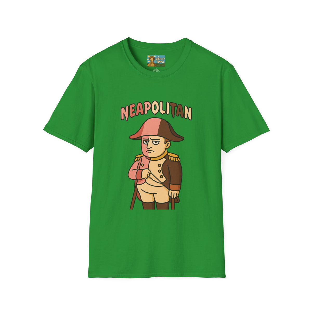 Neapolitan funny mashup shirt, Napoleon Bonaparte Ice Cream Parody Tshirt, Comedy Mashup Tee, Softstyle Unisex Top, Humorous Graphic Tee