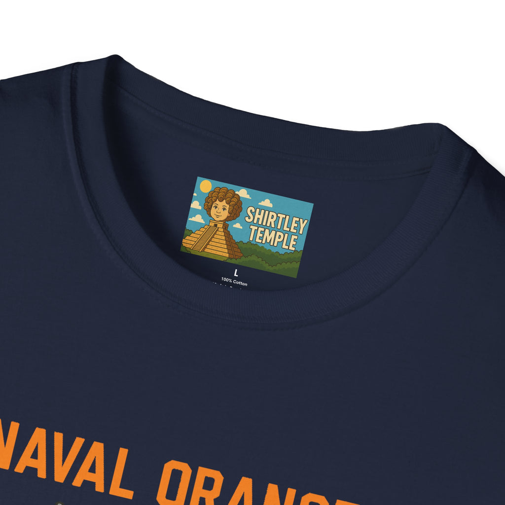 Naval Oranges Unisex Softstyle T-Shirt, Funny Shirt Parody Wordplay Mashup, Navy People Comedy Pun Punny, Navel Oranges Tee, Citrus Humor