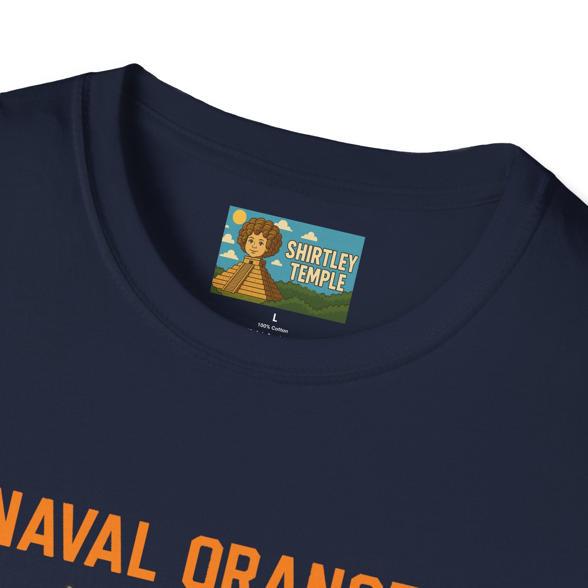Naval Oranges Unisex Softstyle T-Shirt, Funny Shirt Parody Wordplay Mashup, Navy People Comedy Pun Punny, Navel Oranges Tee, Citrus Humor
