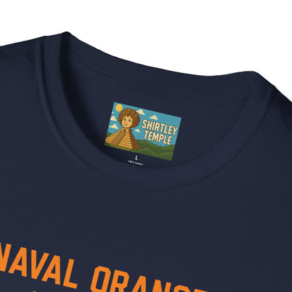 Naval Oranges Unisex Softstyle T-Shirt, Funny Shirt Parody Wordplay Mashup, Navy People Comedy Pun Punny, Navel Oranges Tee, Citrus Humor