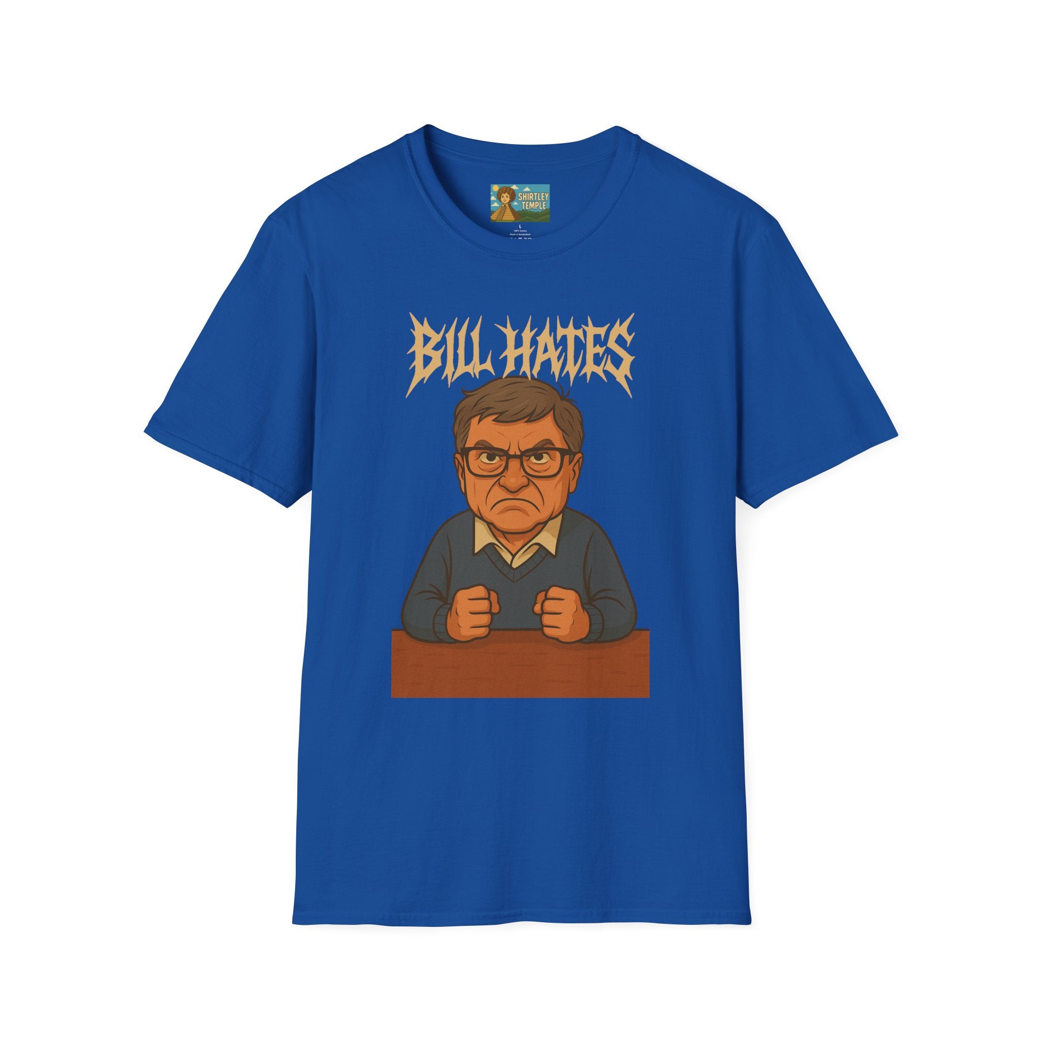 Bill Hates funny shirt parody apparel comedy tribute bill gates as a hateful person