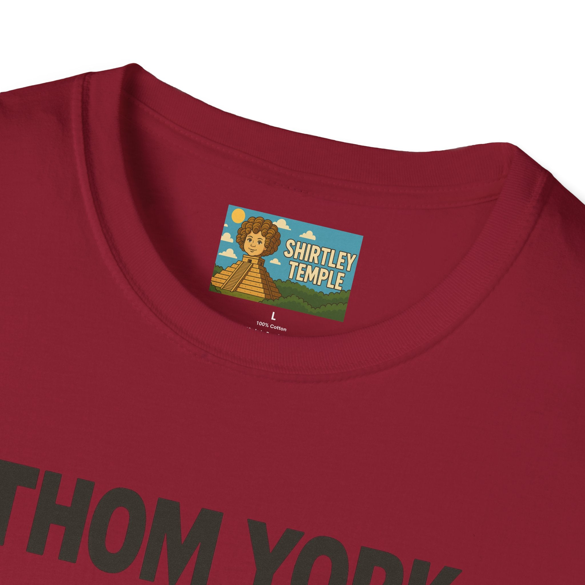 Thom York Peppermint Patty T-Shirt, Radiohead Musician Gift, Alternative Rock Tee, Funny Singer Shirt, Softstyle Unisex Top
