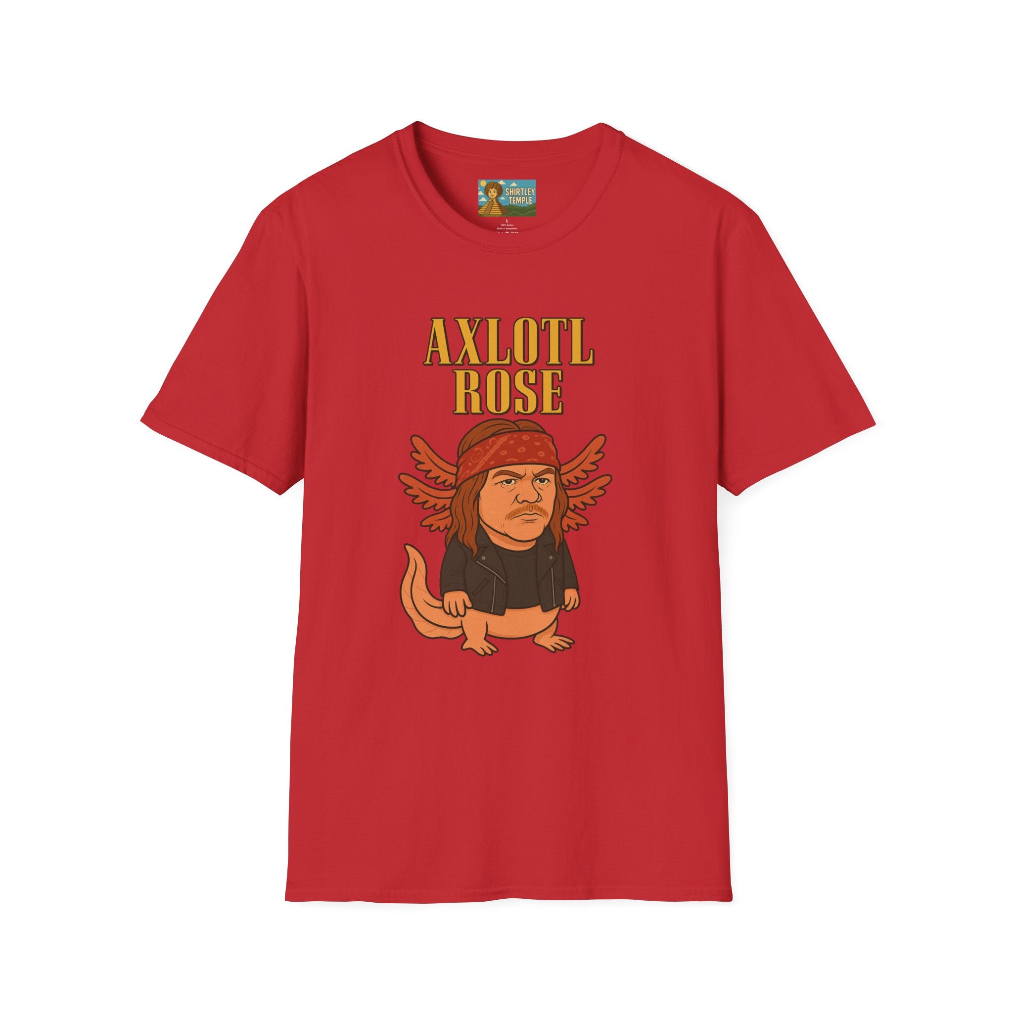 Axlotl Rose funny mashup of Axle Rose and an axolotl. guns 'n' roses biology nerd gift