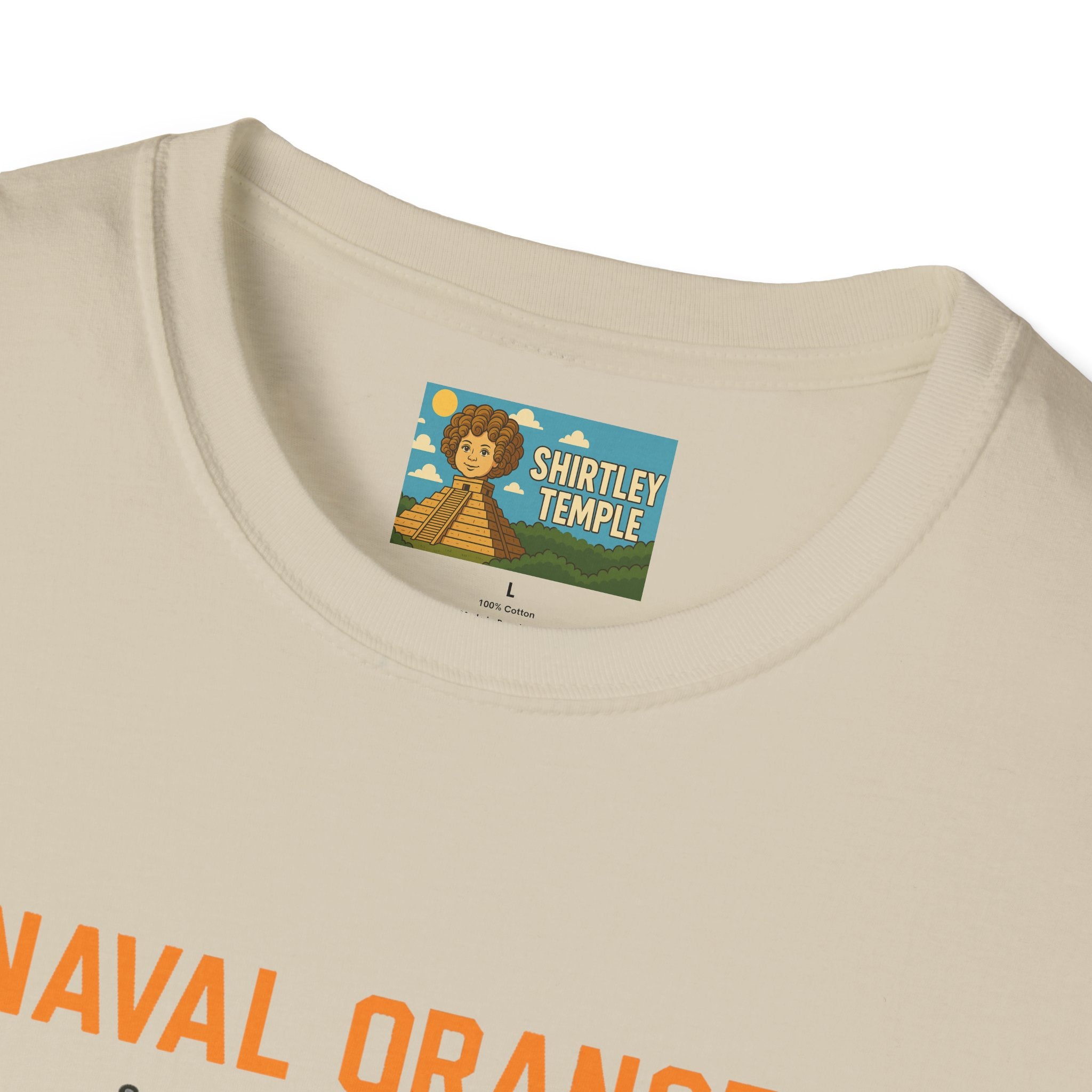 Naval Oranges Unisex Softstyle T-Shirt, Funny Shirt Parody Wordplay Mashup, Navy People Comedy Pun Punny, Navel Oranges Tee, Citrus Humor