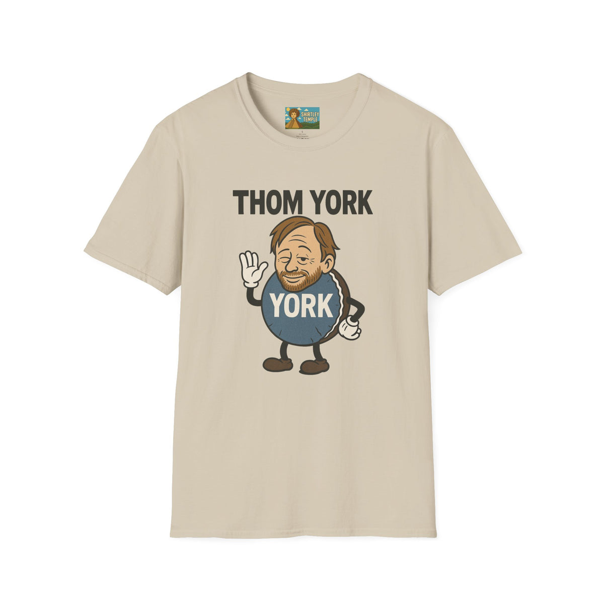 Thom York Peppermint Patty T-Shirt, Radiohead Musician Gift, Alternative Rock Tee, Funny Singer Shirt, Softstyle Unisex Top