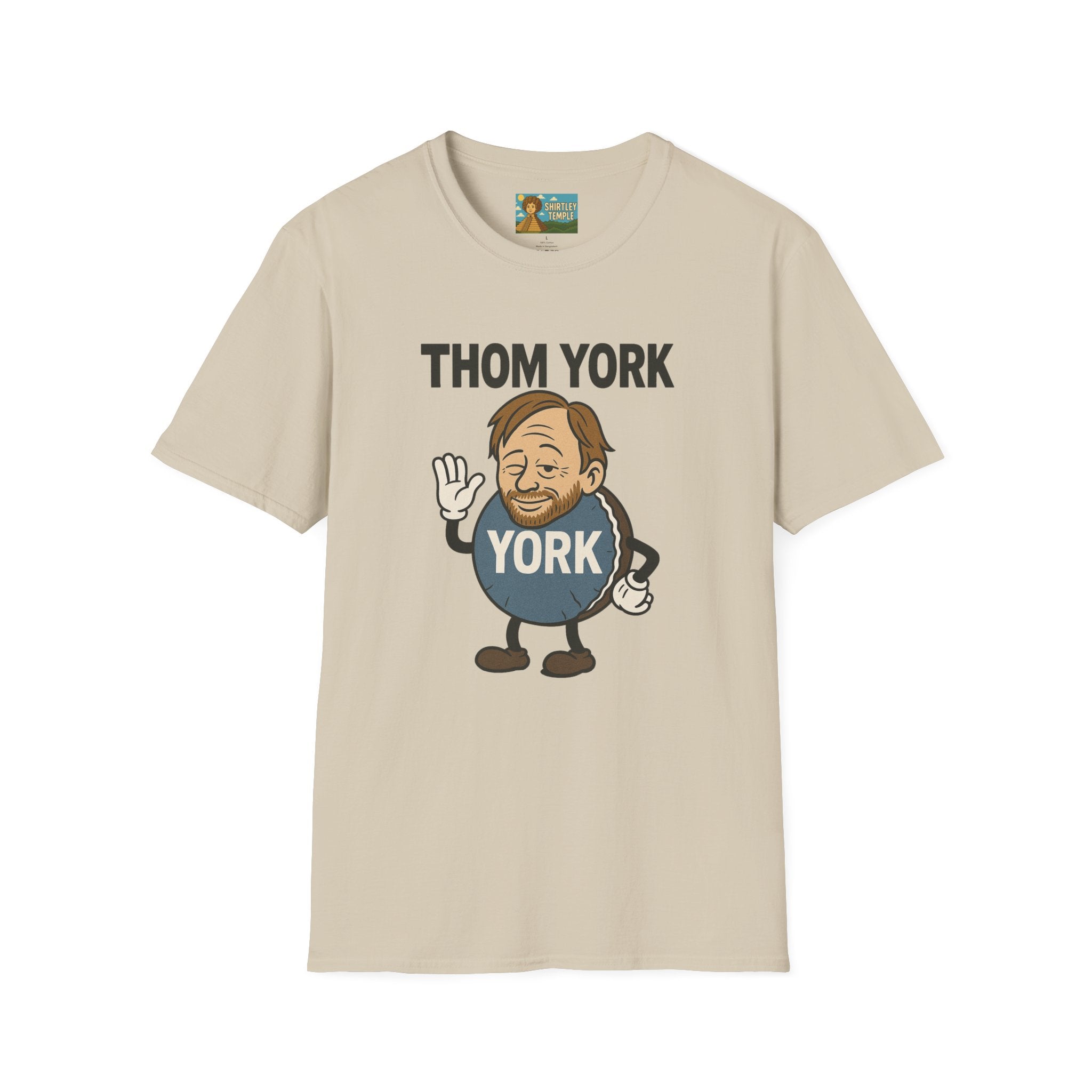Thom York Peppermint Patty T-Shirt, Radiohead Musician Gift, Alternative Rock Tee, Funny Singer Shirt, Softstyle Unisex Top
