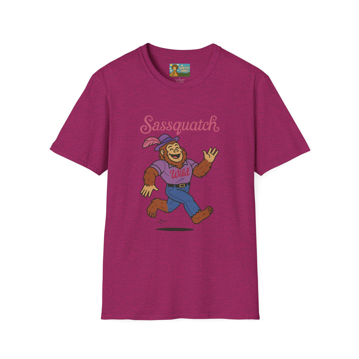 Sassquatch Unisex T-Shirt, Funny Sasquatch Shirt with Sassy Flair, Comedy Parody Tee, Wordplay Design, Bigfoot Graphic Shirt
