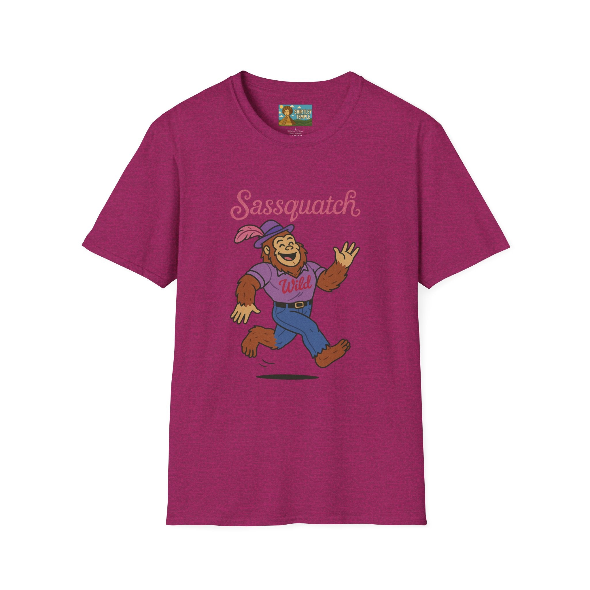 Sassquatch Unisex T-Shirt, Funny Sasquatch Shirt with Sassy Flair, Comedy Parody Tee, Wordplay Design, Bigfoot Graphic Shirt