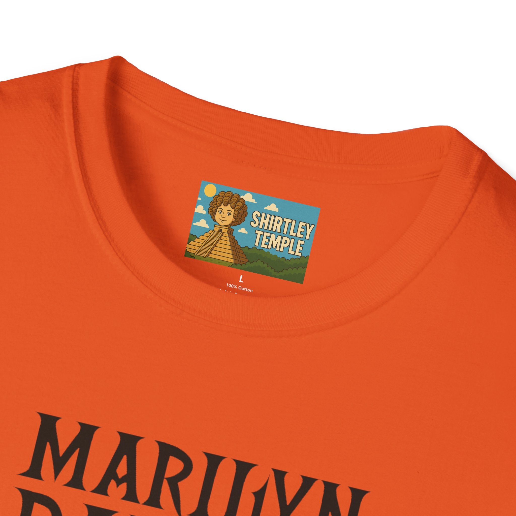 Marilyn Danson Funny Shirt, Mashup Tribute Tee, Parody Comedy Gift, Unisex Softstyle T-Shirt, Marilyn Manson Ted Danson