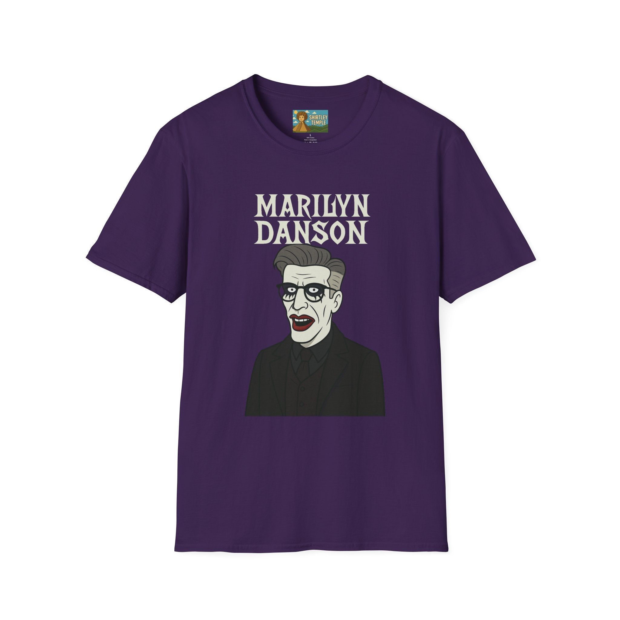Marilyn Danson Funny Shirt, Mashup Tribute Tee, Parody Comedy Gift, Unisex Softstyle T-Shirt, Marilyn Manson Ted Danson